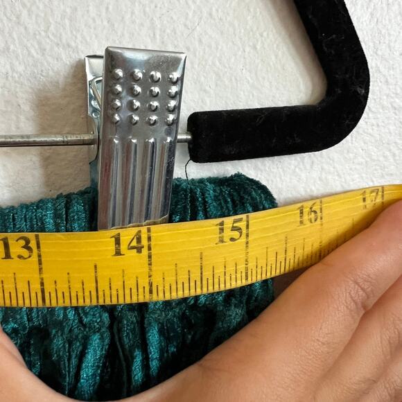 Vintage Blue Velvet Maxi Skirt Y2K 90s Grunge Witchy Fairycore Goth Retro Medium - Picture 5 of 5